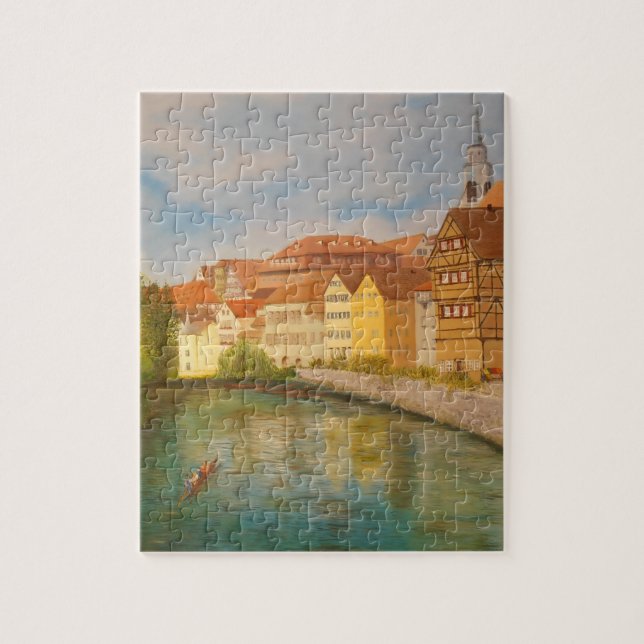 Tubingen im Sonnenlicht Puzzle (Vertikal)