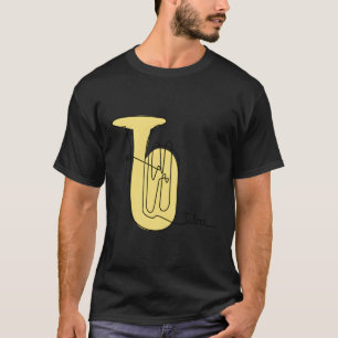 Tubist Brass Music One Line Tuba T-Shirt