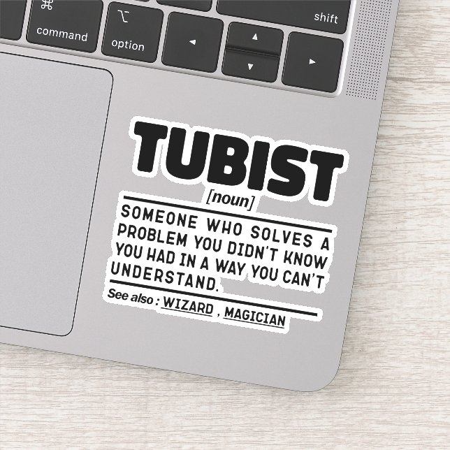 Tubist Noun Symphony Creator Sarcastic Tuba Lover Aufkleber (Detail)