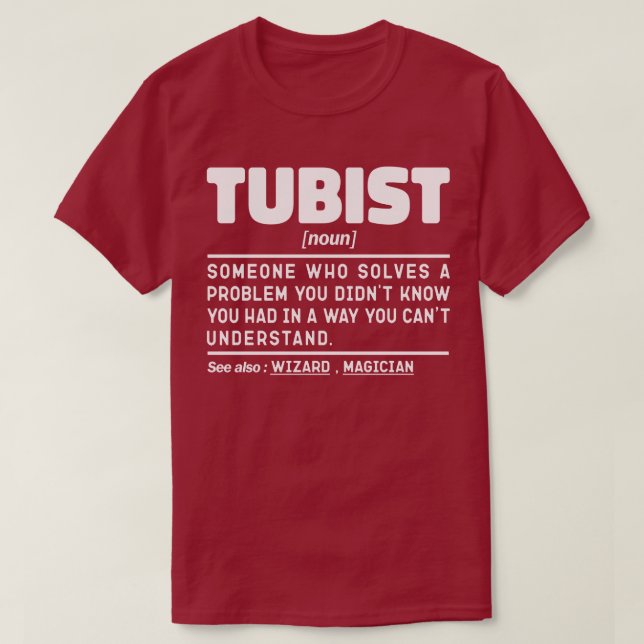 Tubist Noun Symphony Creator Sarcastic Tuba Lover T-Shirt (Design vorne)