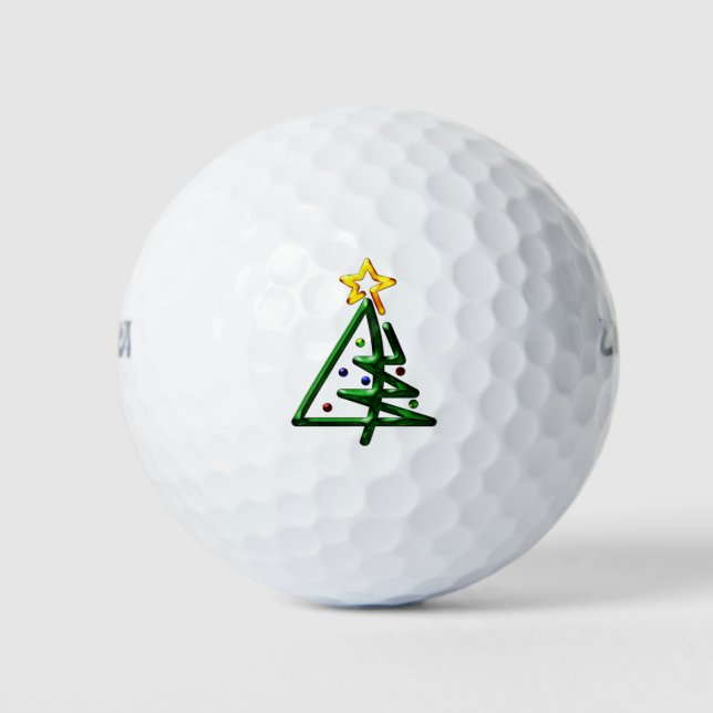 Tubular Chrome Christmas Tree Golfball (Vorderseite)