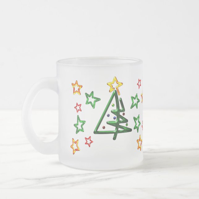 Tubular Chrome Christmas Tree Mattglastasse (Links)