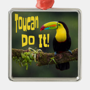 Tucan Do it! Motivierend Vogel-Funny-Pub Ornament Aus Metall