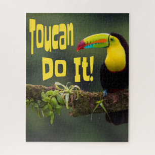Tucan Do it! Motivierend Vogel-Funny-Pub Puzzle