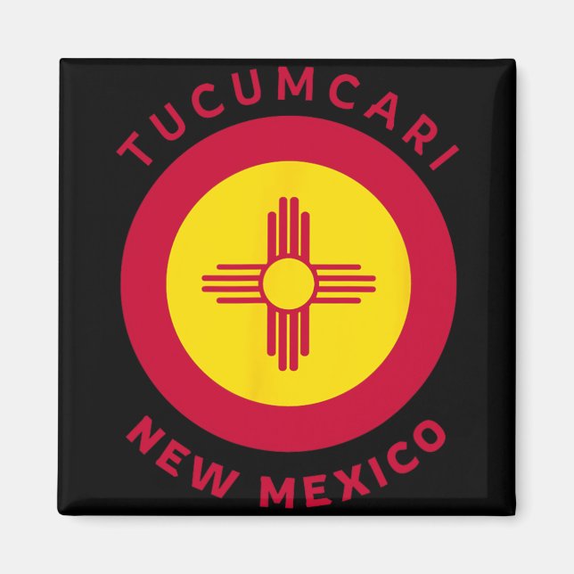 Tucari New Mexico Nm Flag Zia Souvenir  Magnet (Vorne)