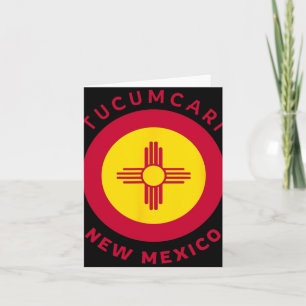 Tucari New Mexico Nm Flagge Zia Souvenir Karte