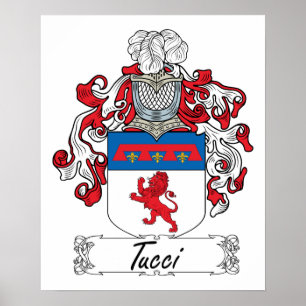 Tucci-Familienwappen Poster