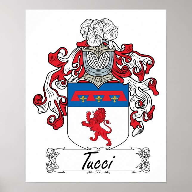 Tucci-Familienwappen Poster (Vorne)