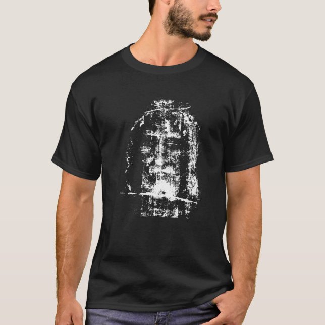 Tuch von Turin Gesicht von Jesus T- T-Shirt (Vorderseite)