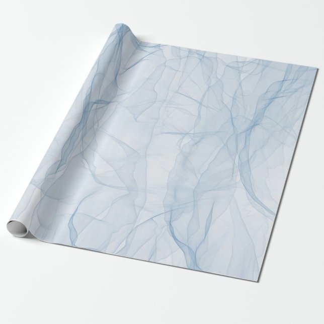 Tuchblauer moderner Hintergrund Geschenkpapier (Ungerollt)