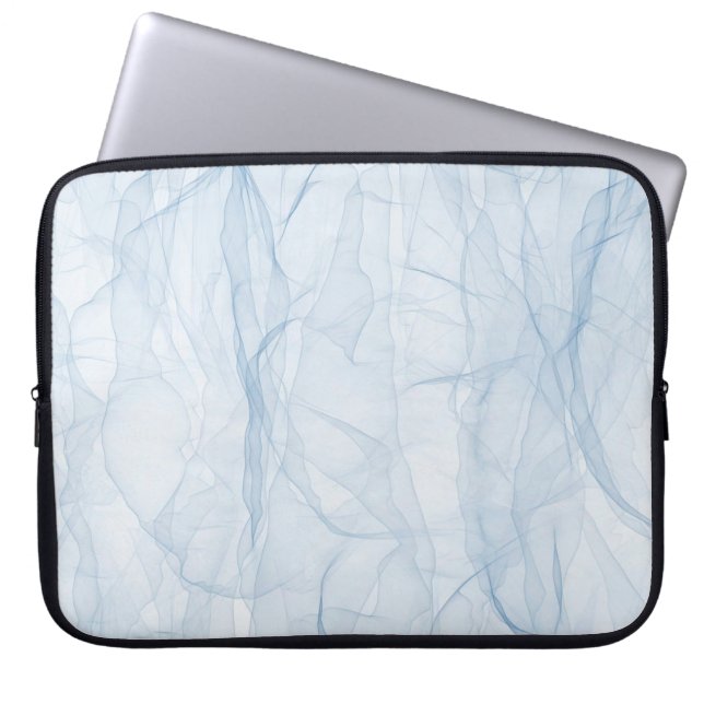 Tuchblauer moderner Hintergrund Laptopschutzhülle (Vorderseite)