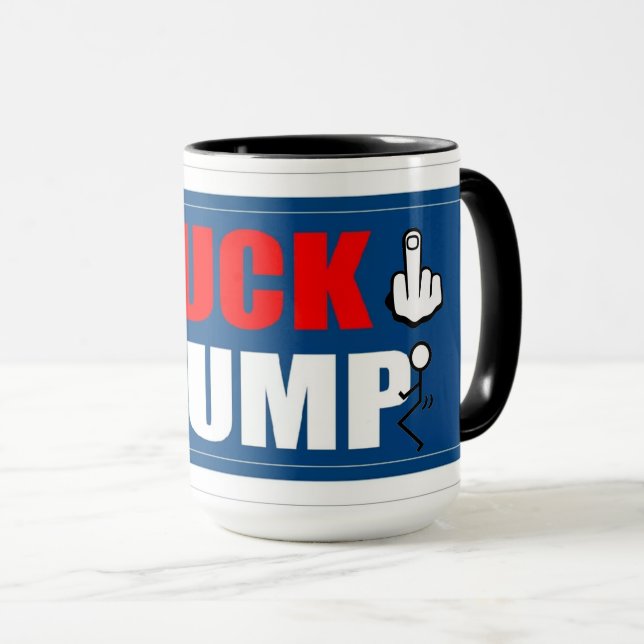 Tuck Frump 2-Tone-Tasse gegen Trump Tasse (VorderseiteRechts)