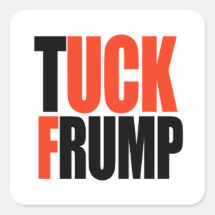 TUCK FRUMP QUADRATISCHER AUFKLEBER