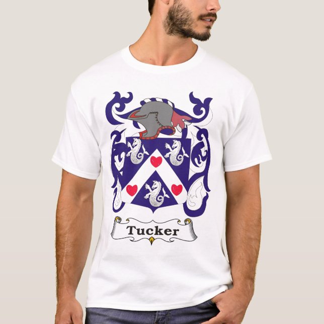 Tucker Familien-Wappen T - Shirt (Vorderseite)