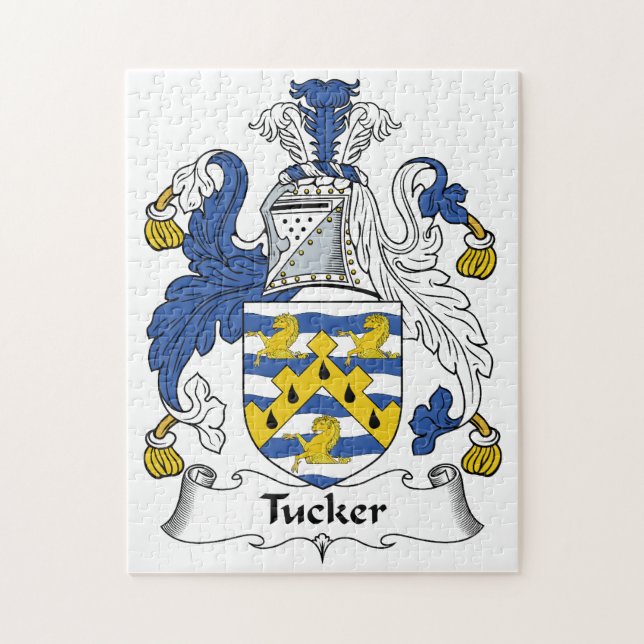 Tucker Familienwappen Puzzle (Vertikal)