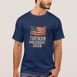 Tucker Für Präsident 2028 Amerika Zuerst Kampagne T-Shirt