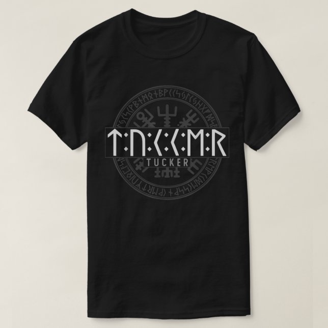Tucker in Futhark Runes Viking T-Shirt (Design vorne)