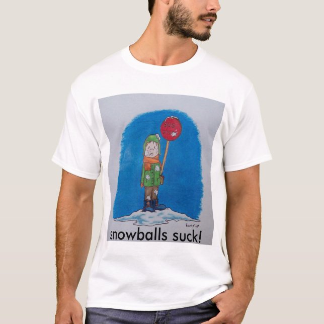 tucker, Schneebälle sind zum Kotzen! T-Shirt (Vorderseite)