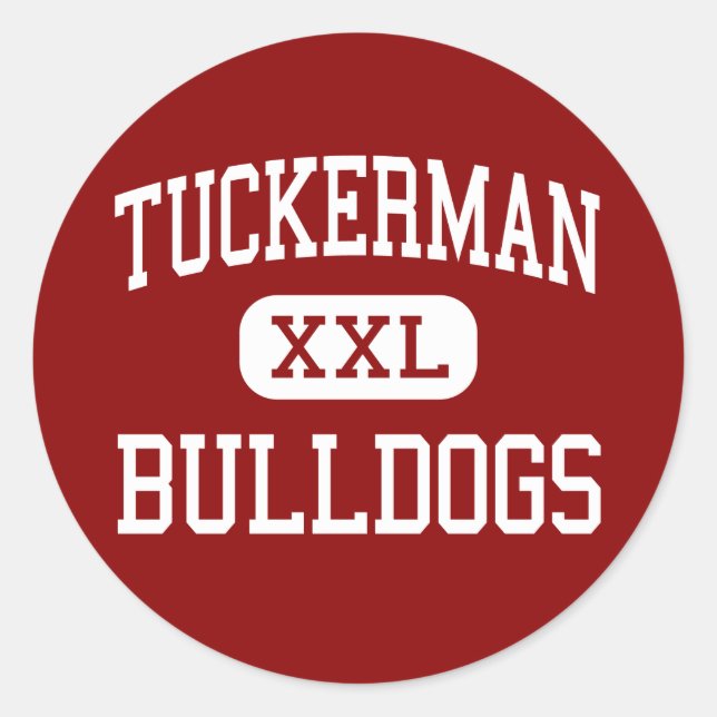 Tuckerman - Bulldogs - High - Tuckerman Arkansas Runder Aufkleber (Vorderseite)
