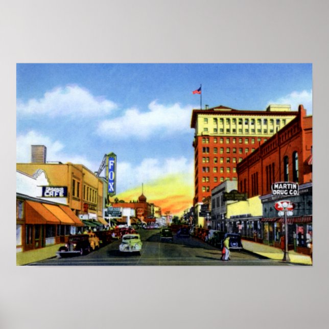 Tucson Arizona an der Congress Street Poster (Vorne)