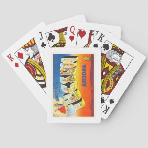 Tucson Arizona AZ Alte Jahrgangsreise Souvenir Spielkarten