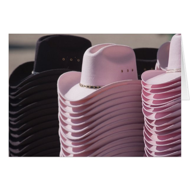 Tucson, Arizona. Cowboy-Hüte für Männer und Frauen (Vorderseite (Horizontal))