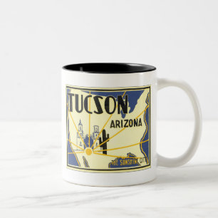 Tucson, Arizona Die Sonnenstadt Zweifarbige Tasse