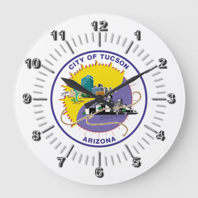 Tucson (Arizona) Flagge Große Uhr (Vorderseite)