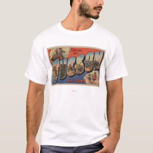 Tucson, Arizona - große Buchstabe-Szenen T-Shirt