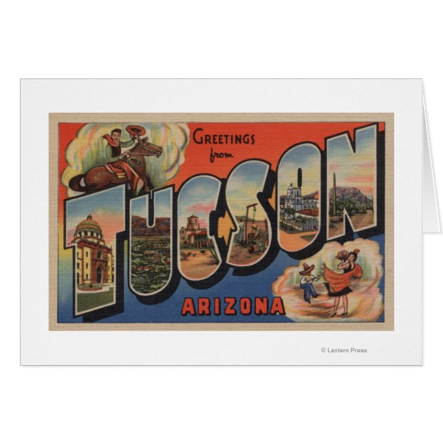 Tucson, Arizona - Große Buchstabenszenen (Vorderseite (Horizontal))
