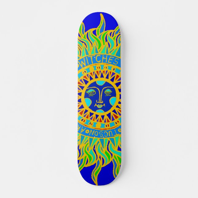 Tucson Arizona Hexes Hammer Skateboard (Vorne)