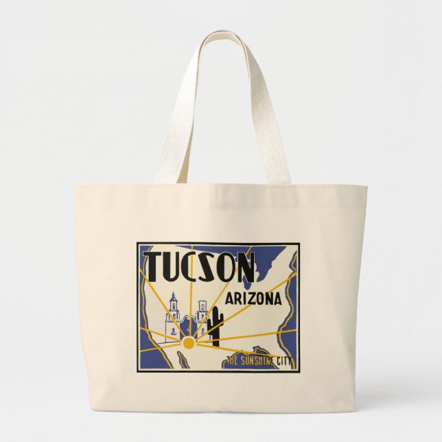 Tucson Arizona Jumbo Stoffbeutel (Vorne)