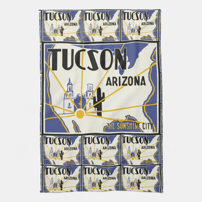 Tucson Arizona Küchentuch (Vertikal)