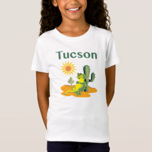 Tucson Arizona Lizard unter Saguaro T-Shirt