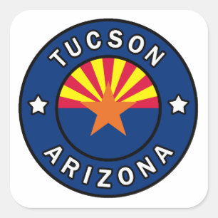 Tucson Arizona Quadratischer Aufkleber