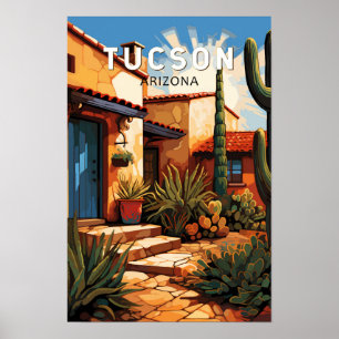 Tucson Arizona Reise Kunst Vintage Poster
