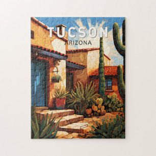 Tucson Arizona Reise Kunst Vintage Puzzle