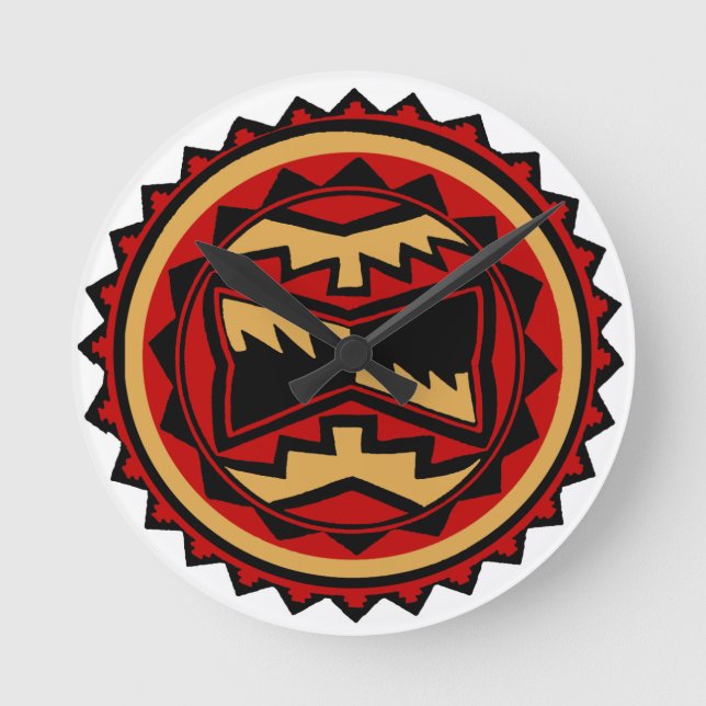 Tucson Arizona Runde Wanduhr (Vorderseite)