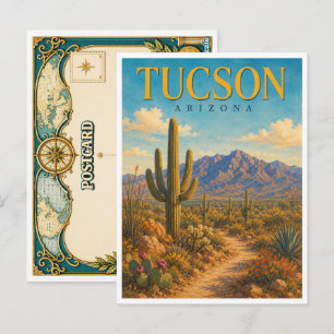 Tucson Arizona Saguaro Kaktus GeoSaga Postkarte