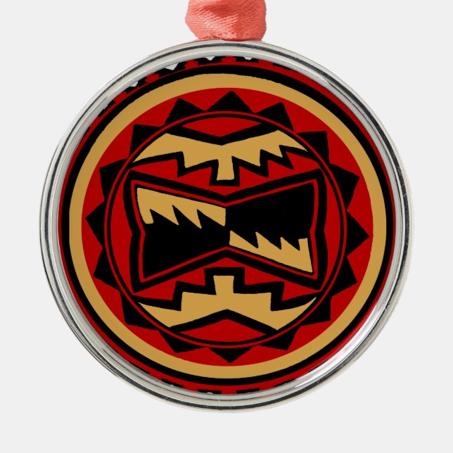 Tucson Arizona Silbernes Ornament (Vorne)