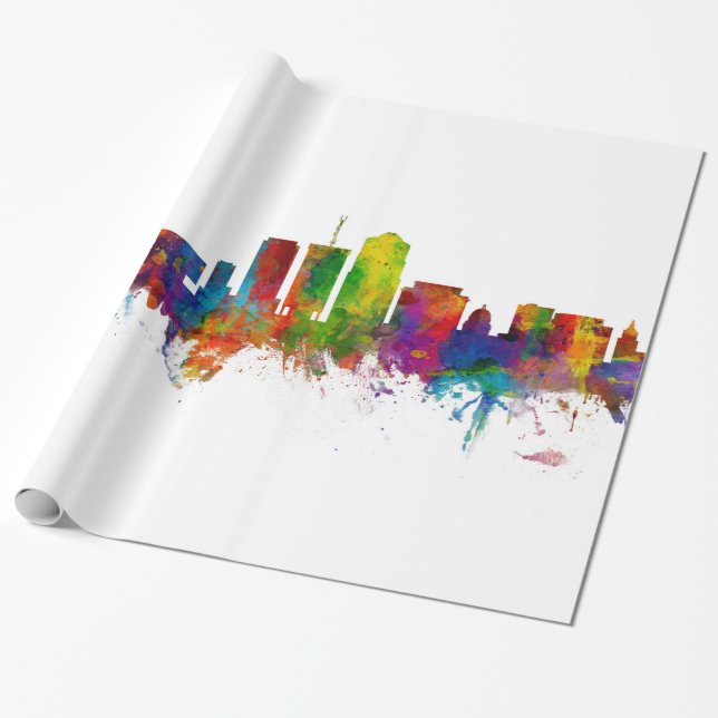 Tucson Arizona Skyline Geschenkpapier (Ungerollt)