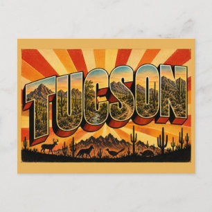 Tucson Arizona Sonora-Wüsten-Gebirgskunst Postkarte