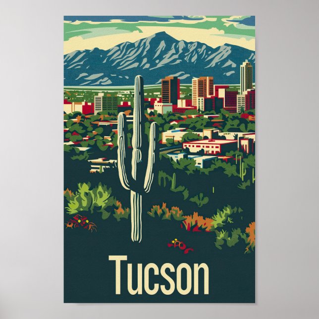 Tucson Arizona USA Famous Travel Place Poster (Vorne)