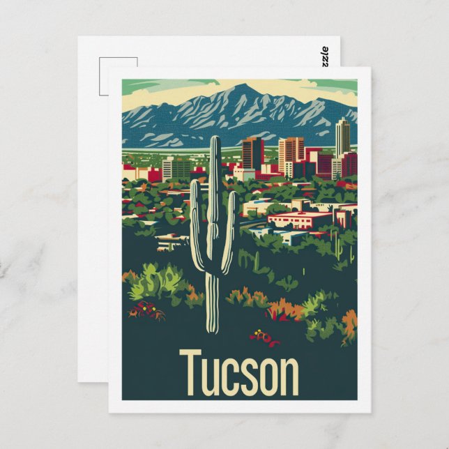 Tucson Arizona USA Famous Travel Place Postkarte (Vorne/Hinten)