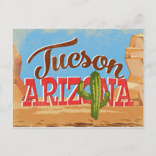 Tucson Arizona Vintage Reise Postkarte