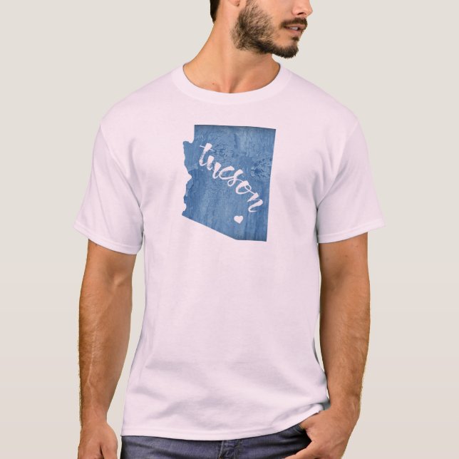 Tucson Arizona Wood Grain T-Shirt (Vorderseite)
