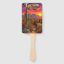 Tucson Arizona Wüsten-Sonnenuntergang Saguaro-Kakt