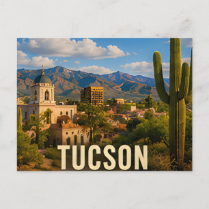 Tucson Arizona Wüstenberg Reise Souvenir Postkarte