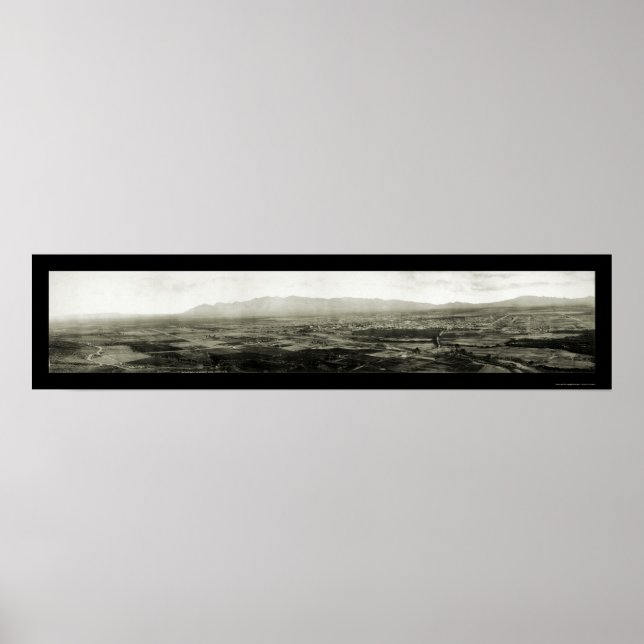 Tucson AZ Panoramic Foto 1909 Poster (Vorne)