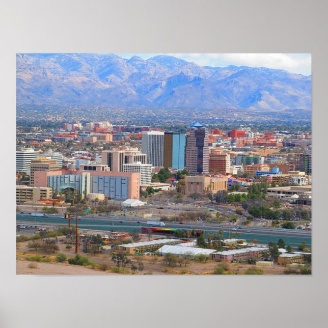 Tucson City Skyline Poster (Vorne)